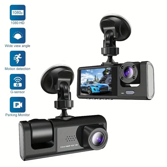 Cámara de Coche HD 3 en 1 con Visión Nocturna y WiFi