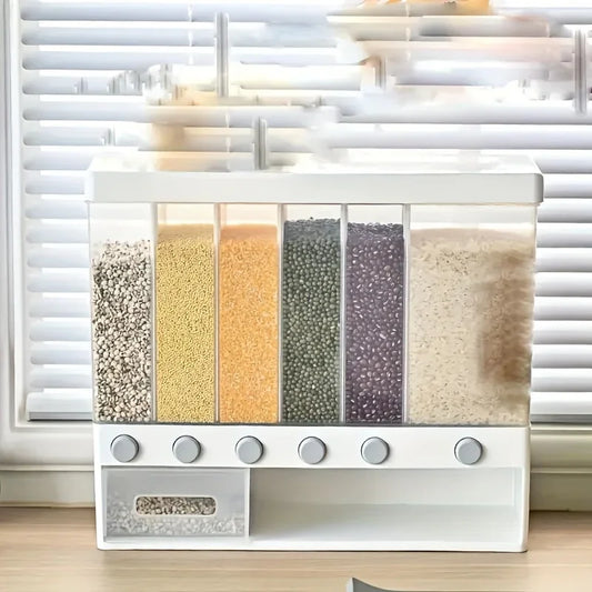 Mantén tu Despensa Organizada con el Dispensador de Granos 4 en 1