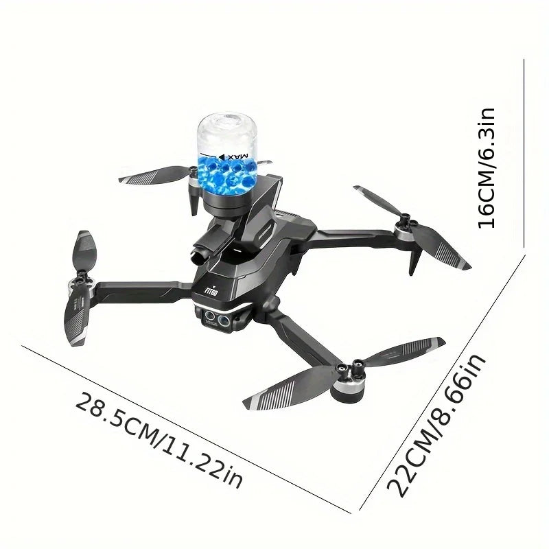 Drone Acuático Plegable con Cámara Dual HD y Vuelo Inteligente