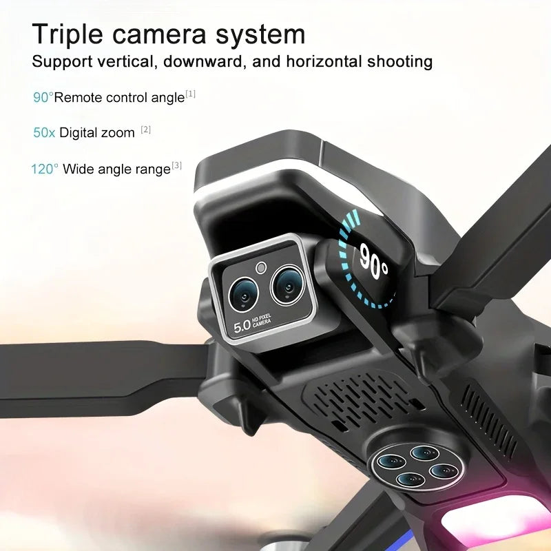 Drone Acuático Plegable con Cámara Dual HD y Vuelo Inteligente