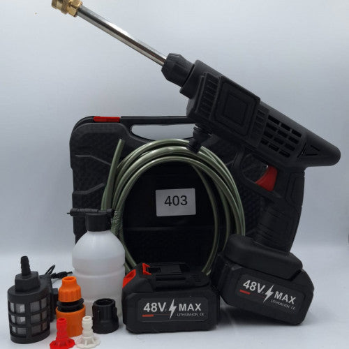 Limpieza sin Límites: Hidrolavadora Portátil con Doble Batería 48V