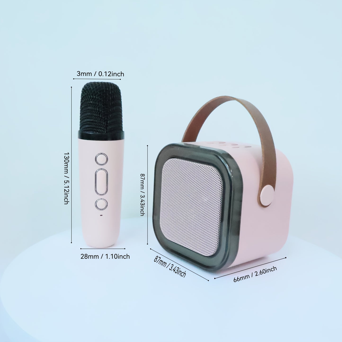 Máquina de Karaoke Portátil con 2 Micrófonos
