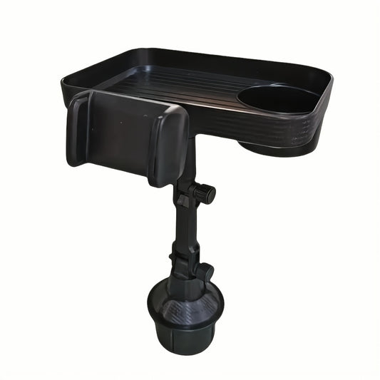 Soporte 3-en-1 para Coche: Portavasos, Teléfono y Tablet