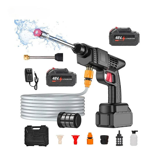 Limpieza sin Límites: Hidrolavadora Portátil con Doble Batería 48V