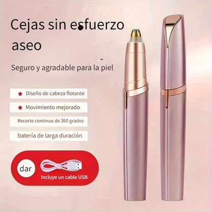 Recortadora Eléctrica de Cejas y Cuerpo – USB Recargable