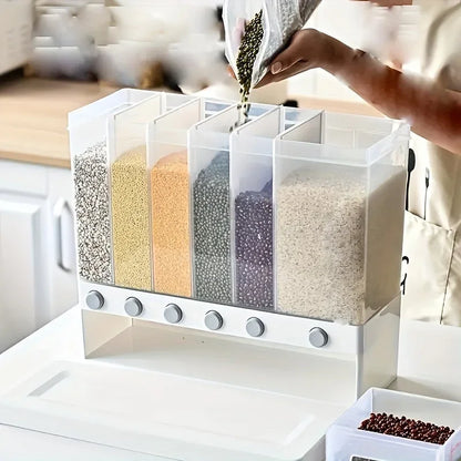 Mantén tu Despensa Organizada con el Dispensador de Granos 4 en 1