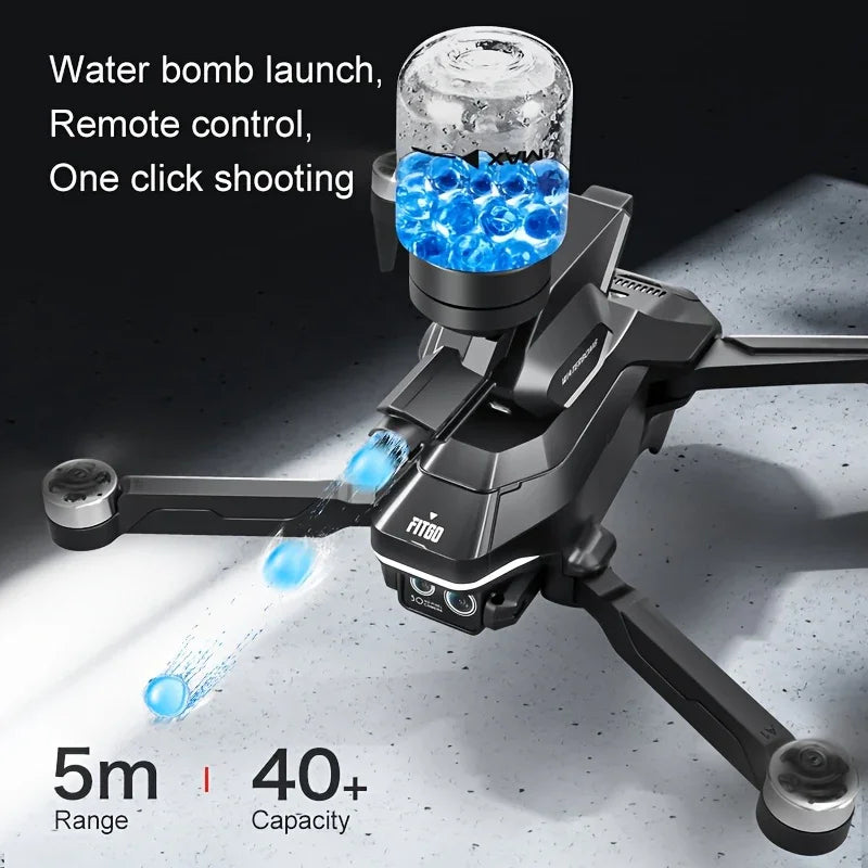 Drone Acuático Plegable con Cámara Dual HD y Vuelo Inteligente