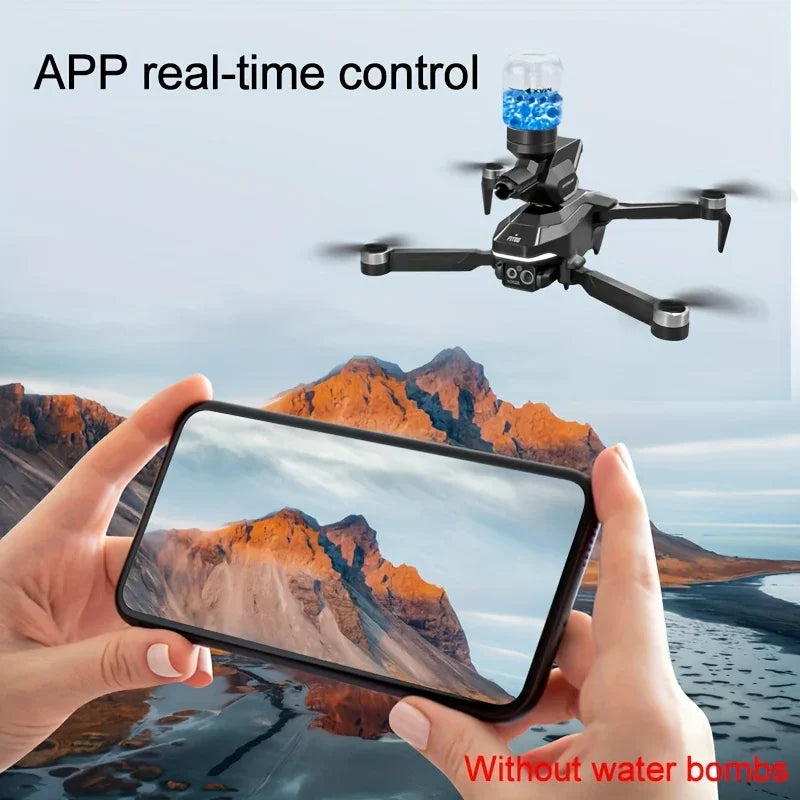 Drone Acuático Plegable con Cámara Dual HD y Vuelo Inteligente