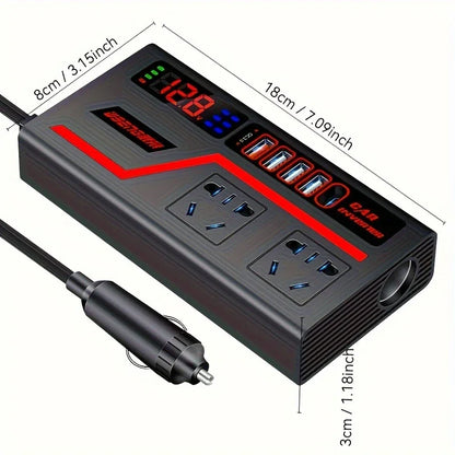 Inversor 200W Convierte y Carga Rápido en tu Vehículo