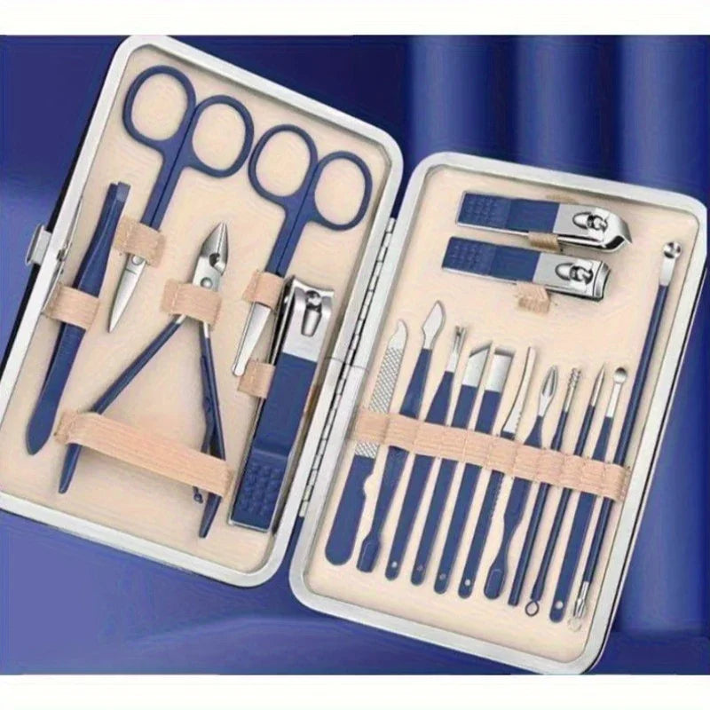Kit de Manicura y Pedicura de Acero Inoxidable