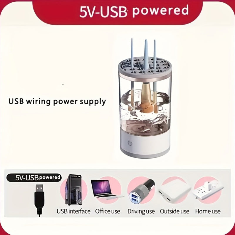Limpia y seca brochas de maquillaje en segundos | USB