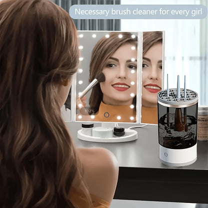 Limpia y seca brochas de maquillaje en segundos | USB