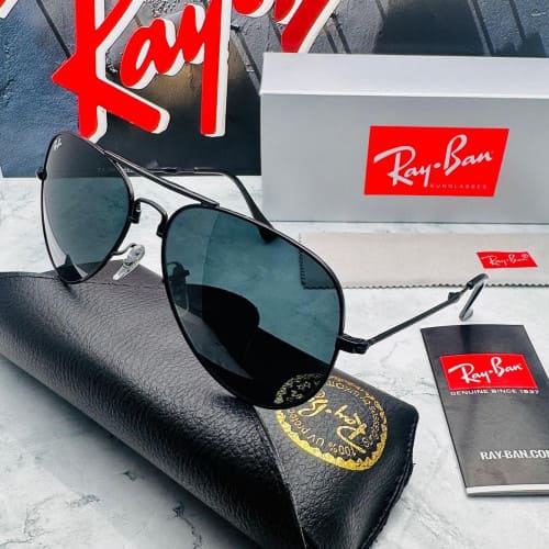 Ray-Ban Aviator Negro + Estuche Original | Estilo Clásico y Elegante