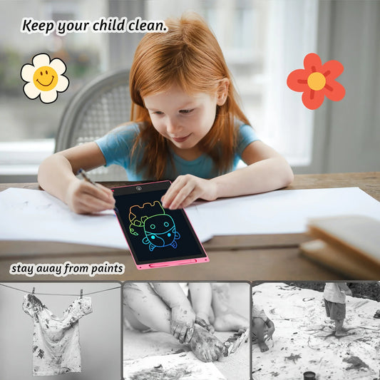Tableta LCD 12” para Dibujo y Aprendizaje – Borrable y Reutilizable