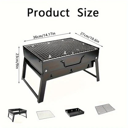 Mini Parrilla BBQ de Carbón – Ideal para Aire Libre