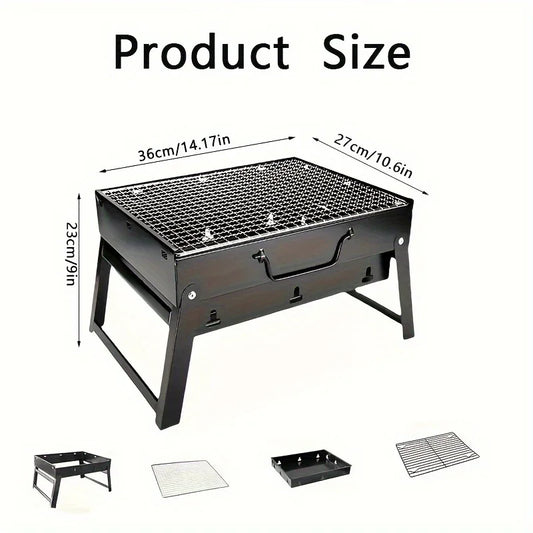 Mini Parrilla BBQ de Carbón – Ideal para Aire Libre