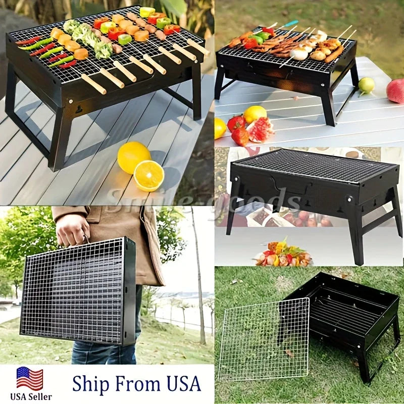 Mini Parrilla BBQ de Carbón – Ideal para Aire Libre