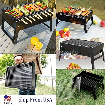 Mini Parrilla BBQ de Carbón – Ideal para Aire Libre