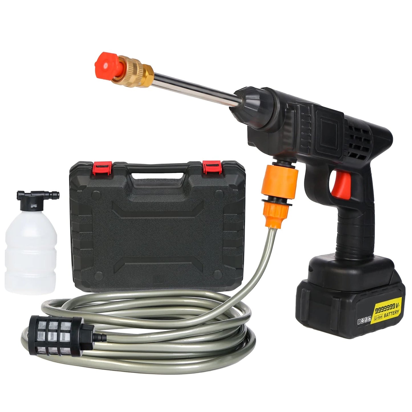 Limpieza sin Límites: Hidrolavadora Portátil con Doble Batería 48V