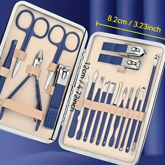 Kit de Manicura y Pedicura de Acero Inoxidable