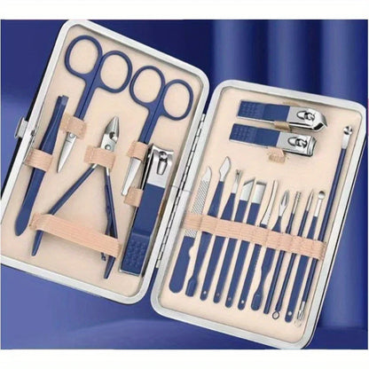 Kit de Manicura y Pedicura de Acero Inoxidable